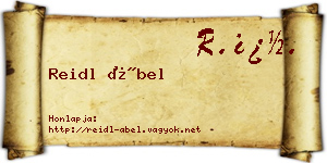 Reidl Ábel névjegykártya