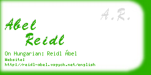 abel reidl business card