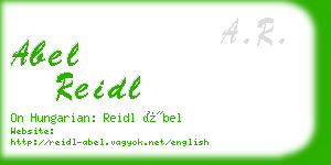 abel reidl business card